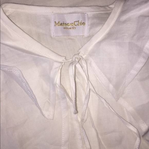 SOLD - Maison Cleo Lisa Ruffle Blouse - Picture 5 of 5